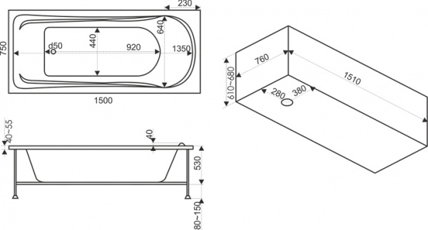 ��������� ����� Bas ���� 150x75 � �/�