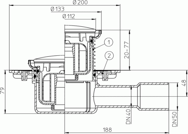 HL 510NPrR ���� � �������������� �������� DN40/50