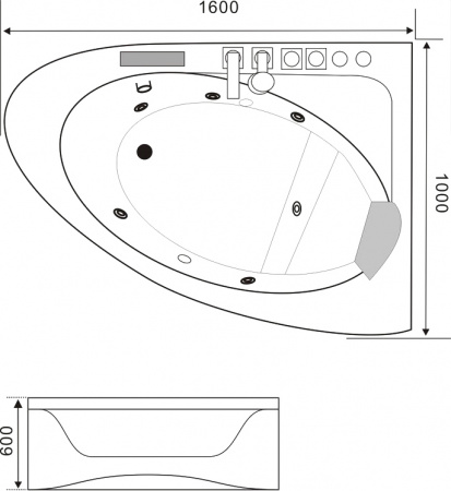 ��������� ����� Black&White Galaxy GB5008 160x100 R