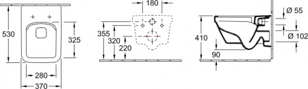 ��������  ������ ��������� Villeroy & Boch Architectura 5685HR01 alpin ������������ + ������� ����������� ��� �������� Villeroy & Boch 92242700 + ������ �����