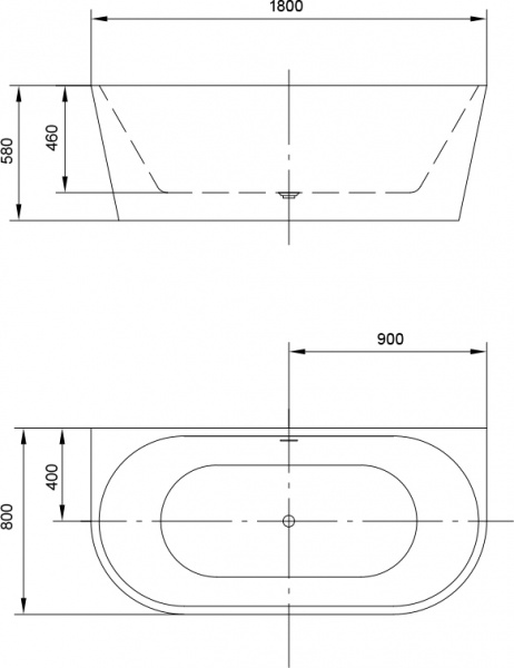 ��������� ����� Art&Max AM-206-1800-800 180x80