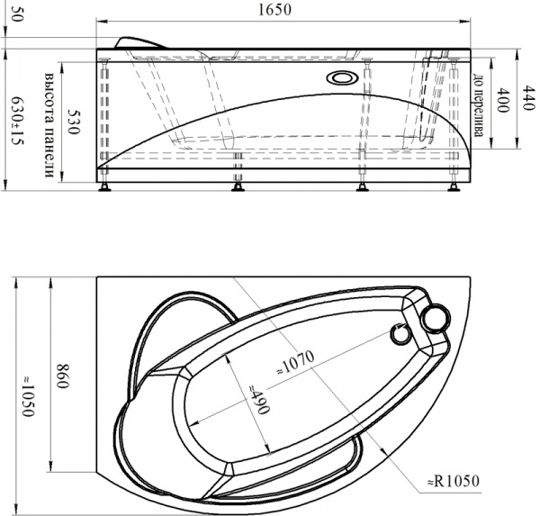 ��������� ����� Radomir Vannesa Massage ����� 165�105, � �������������, �������� � �������, ������, L