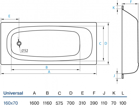 �������� ����� Koller Pool Universal 160x70 ��