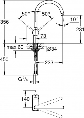 ��������� Grohe Minta 32917DC0 ��� �������� �����