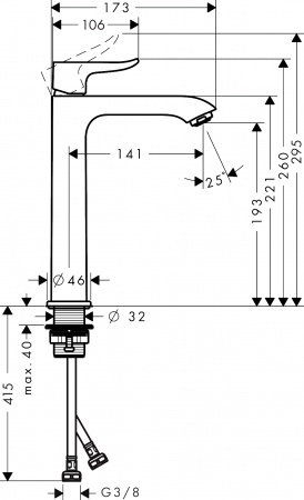 ��������� Hansgrohe Metris 31185000 ��� ��������