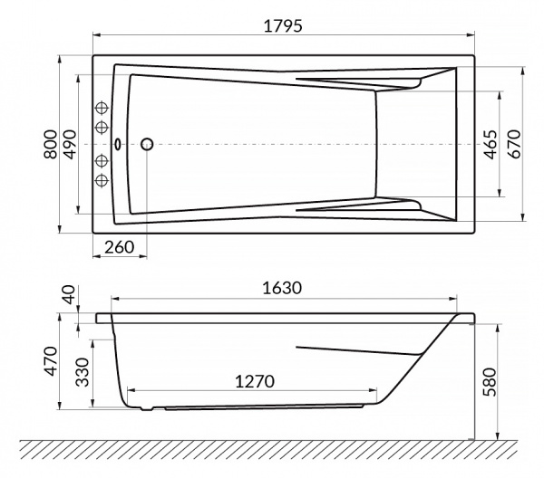 ��������� ����� Excellent Palace WAEX.PAL18.NANO 180x80