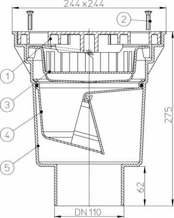 HL 606L/5 ���� � ������������ �������� DN160