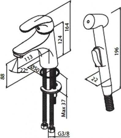 ��������� Damixa RedBlu Palace One 410300000 ��� �������� � ������������� �����