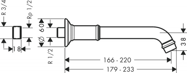 ����� Axor Montreux 16541820 ��� �����, ����������� ������