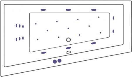 ��������� ����� Excellent Sfera WAEX.SFL17.ULTRA 170x100 L