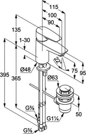��������� Kludi Pure&Solid 342760575 ��� ��������, ��� ����������� ����������������