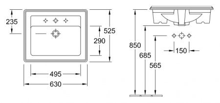 �������� Villeroy & Boch Hommage 7102 63R2 star white