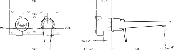 ��������� Jacob Delafon Avid E97358-CP � ���������� ������, ��� ��������
