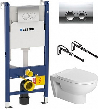 �������� ������ Duravit DuraStyle ������������ + ����������� Geberit Duofix Delta 3 � 1 � ������� �����