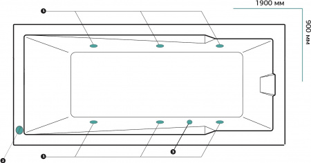 ��������� ����� Marka One Raguza 01��1990���� ������, 190x90