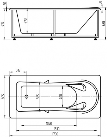 ��������� ����� ������� ���� LED170-0000034 170x80 ���� �����