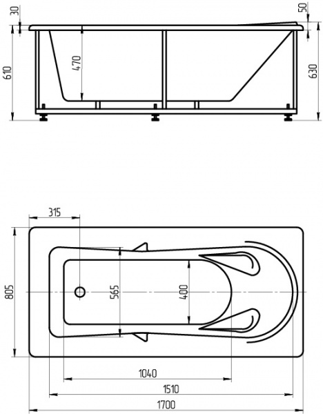 ��������� ����� ������� ���� LED170-0000034 170x80 ���� �����