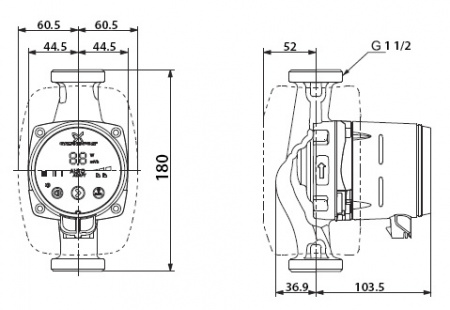 �������������� ����� Grundfos Alpha2 25-40 180