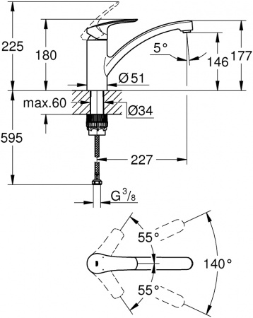 ��������� Grohe Eurosmart 33281003 ��� �������� �����