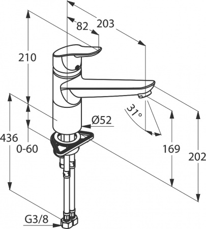 ��������� Kludi Objekta DN 15 ��� �������� �����