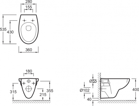 ��������  ������� ����������� ��� �������� Jacob Delafon E5504-NF + ������ ����� Jacob Delafon E4316-00 ����� + ������-������� Jacob Delafon Patio E70