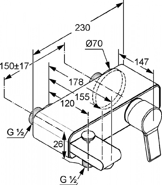��������� Kludi O-CEAN 387700575 ��� ����� � �����