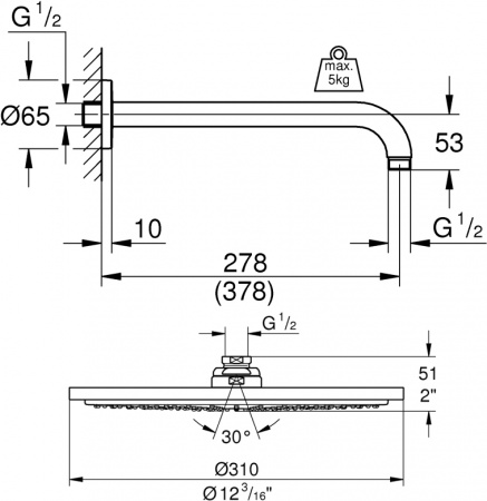 ������� ��� Grohe Rainshower 26066GL0