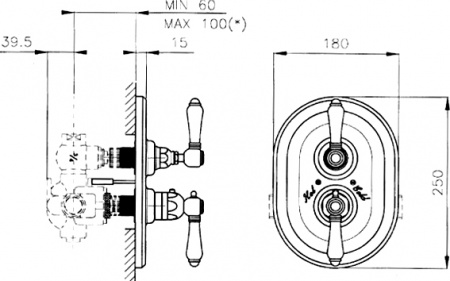 ��������� Nicolazzi Thermostatico 4909CR69 ��� ����, ����