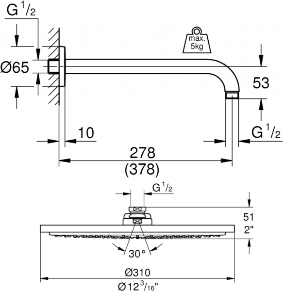 ������� ��� Grohe Rainshower 26066GL0