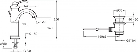 ��������� Jacob Delafon Fairfax E72091-CP ��� ��������