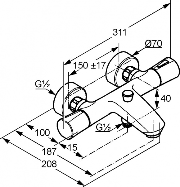 ��������� Kludi Zenta 351018638 ��� ����� � �����