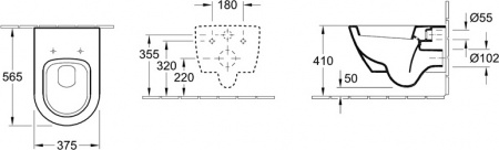 ��������  ������� ����������� ��� �������� Geberit Duofix Sigma 12 Plattenbau 111.362.00.5 + ���� ��� ������� ���������� Villeroy & Boch Subway 2.0 56