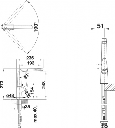 ��������� Blanco Avona-S 521280 ��� �������� �����