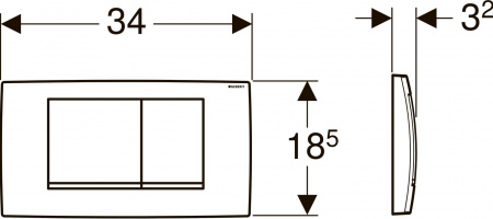 ������ ����� Geberit Twinline 30 115.899.KN.1