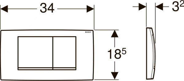 ������ ����� Geberit Twinline 30 115.899.KN.1
