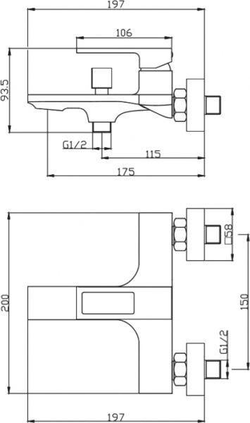 ��������� BelBagno Luce LUC-VAS-CRM ��� ����� � �����