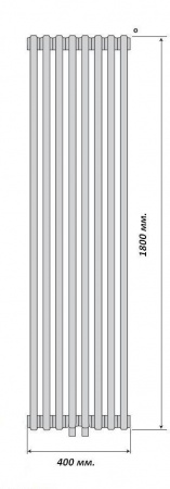 ����������� �������� PURMO Delta Laserline 8 ������, DL 2180x08 MR/ ������������ �������� ����� � ����������� ������ ������������