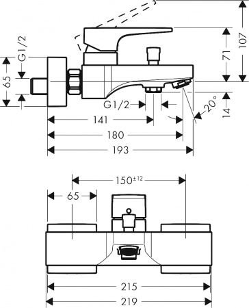 ��������� Hansgrohe Metropol 32540700 ��� ����� � �����