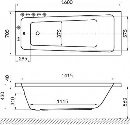 ��������� ����� Excellent Ava WAEX.AVA16.RELAX 160x70