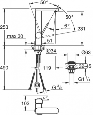 ��������� Grohe Plus 23844003 ��� ��������