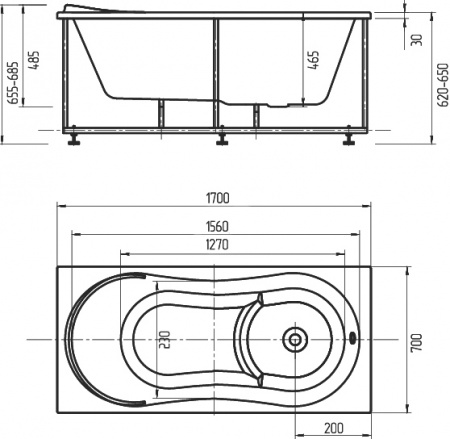 ��������� ����� ������� �������� AFR170-0000054 170x70, ���� ������