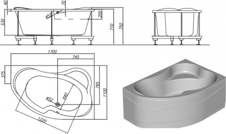 ��������� ����� Kolpa San Lulu 5008-01 170x110 L
