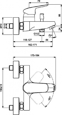 ��������� Ideal Standard Ceraflex B1721AA ��� ����� � �����