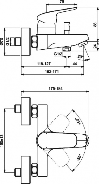��������� Ideal Standard Ceraflex B1721AA ��� ����� � �����