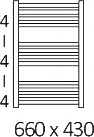 ����������������� ������������� Terma Fiona + Reg2 43x66 �����, 300W