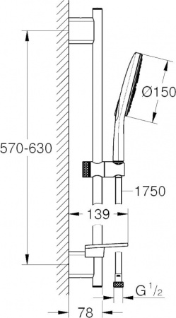 ������� �������� Grohe Rainshower SmartActive 26592LS0 ����� ����