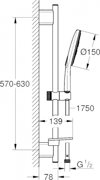 ������� �������� Grohe Rainshower SmartActive 26592LS0 ����� ����