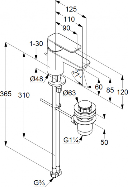 ��������� Kludi Pure&Style 403850575 ��� ��������