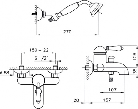 ��������� Nicolazzi Classica Lusso 3401BZ75 ��� ����� � ����, ������