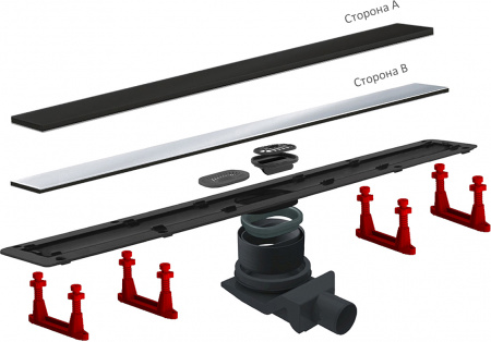   Pestan Confluo Frameless Line 950 black glass